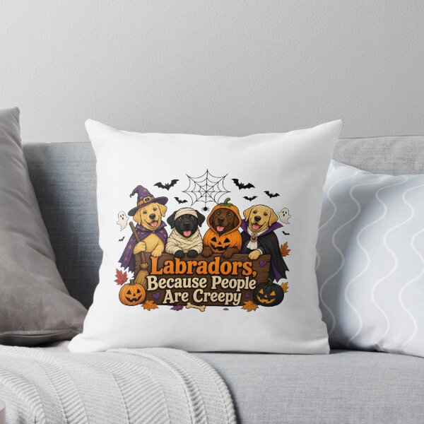 Item preview, Labradors Halloween Costumes Creepy People Dogs Art designed and sold by OlyvieArt.