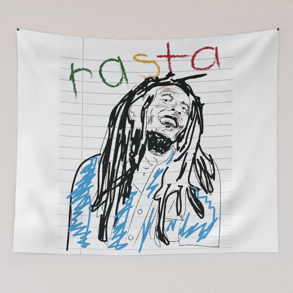 Item preview,  BOB MARLEY Rasta  Portrait kid drawing designed and sold by EvulAtheng Designs.