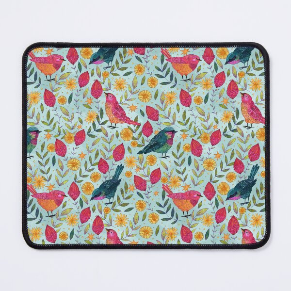 Item preview, Finches - Light Blue designed and sold by inkedinred.