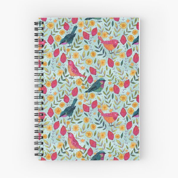 Item preview, Finches - Light Blue designed and sold by inkedinred.