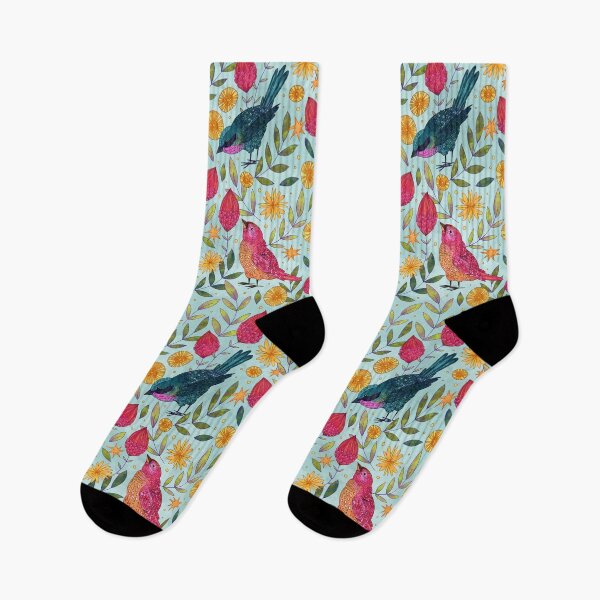 Item preview, Finches - Light Blue designed and sold by inkedinred.