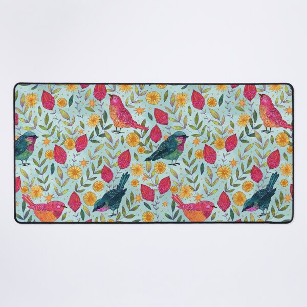 Item preview, Finches - Light Blue designed and sold by inkedinred.