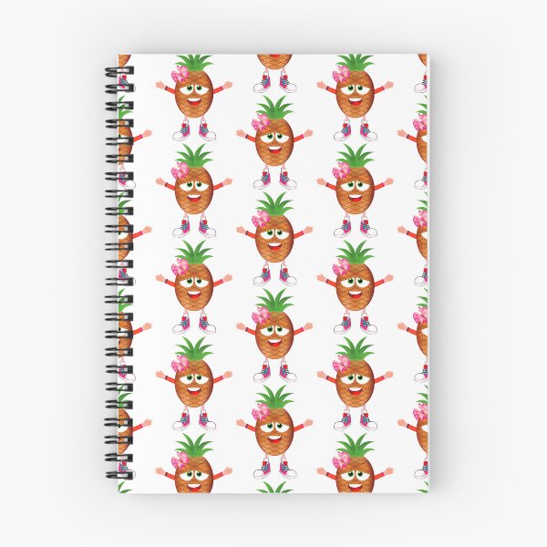 Item preview, Satisfied Pineapple Animated Character Girl Version designed and sold by ExpressiveToon.