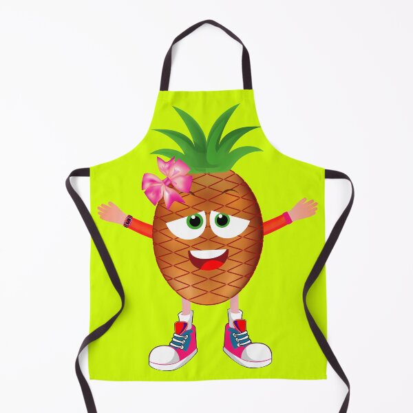 Item preview, Satisfied Pineapple Animated Character Girl Version designed and sold by ExpressiveToon.