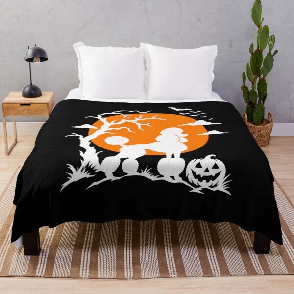 Item preview, Spooky Poodle Under the Orange Moon designed and sold by vinhle-olive.