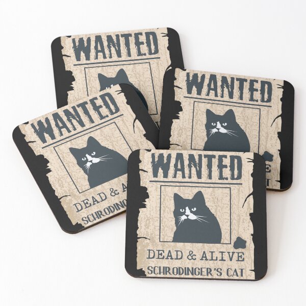 Item preview, Wanted Poster Schrodinger Cat Dead Alive Funny Science designed and sold by Jalynehnerdfg.