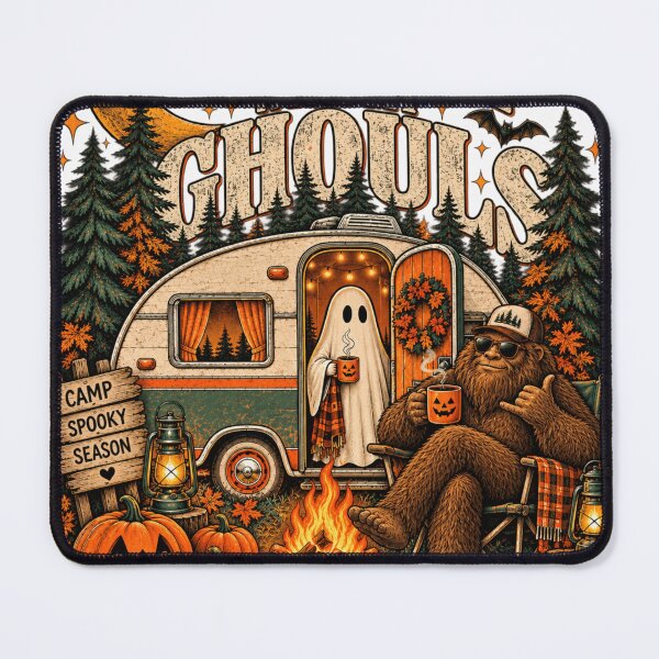Item preview, Chillin’ With My Ghouls Spooky Camping Bigfoot Halloween designed and sold by gigizTz.