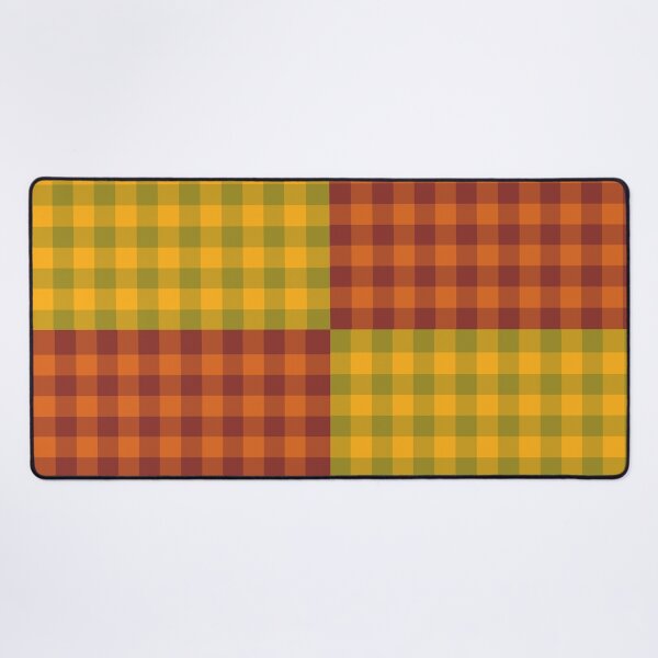 Item preview, Plaid Gingham Pattern Orange Yellow designed and sold by ArtbyDebbieC.