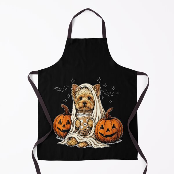 Item preview, Yorkshire Terrier Ghost and Boba Cute Halloween designed and sold by DaphoLatara.