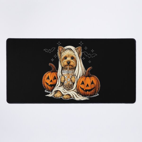 Item preview, Yorkshire Terrier Ghost and Boba Cute Halloween designed and sold by DaphoLatara.