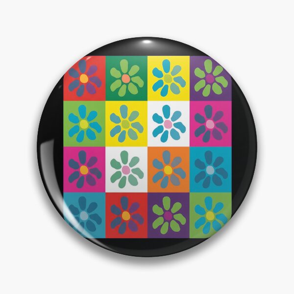 Item preview, Pop Art Flower Grid designed and sold by SketchyCrew.
