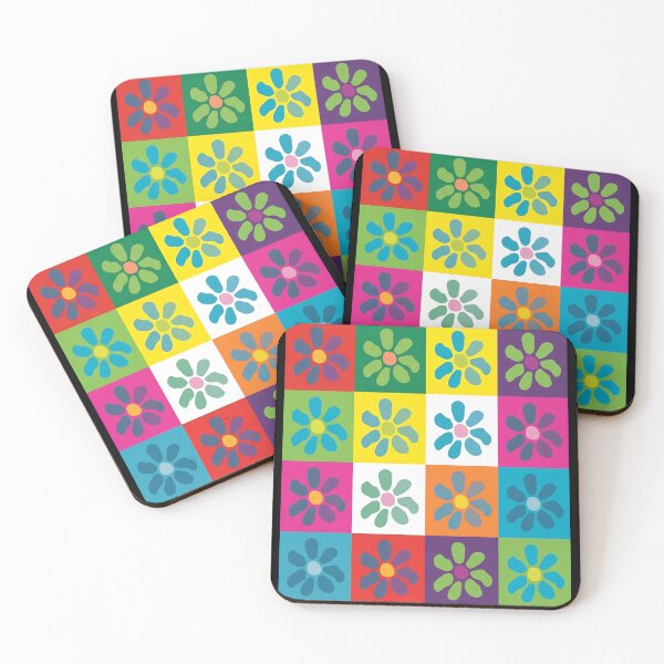 Item preview, Pop Art Flower Grid designed and sold by SketchyCrew.