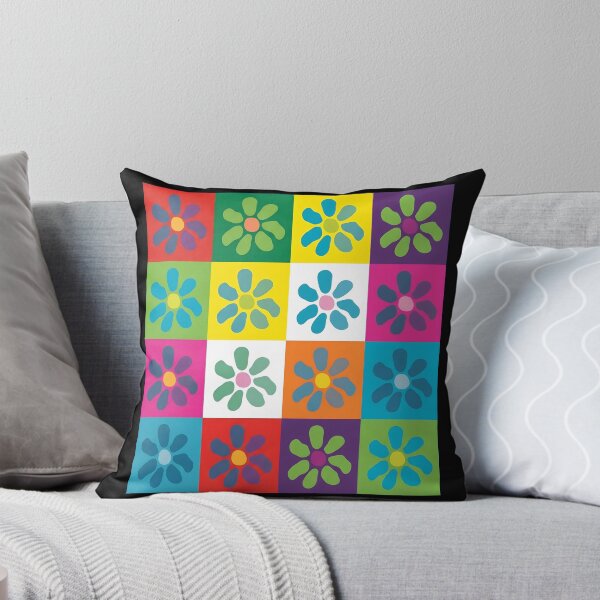 Aperçu de l'œuvre Pop Art Flower Grid créée et vendue par SketchyCrew.
