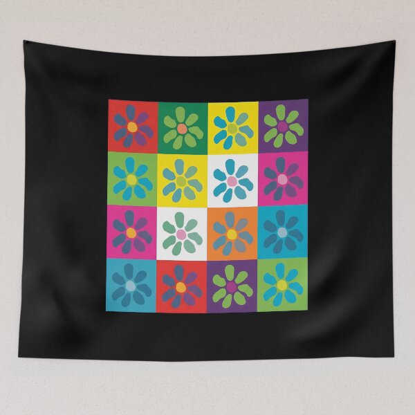 Item preview, Pop Art Flower Grid designed and sold by SketchyCrew.