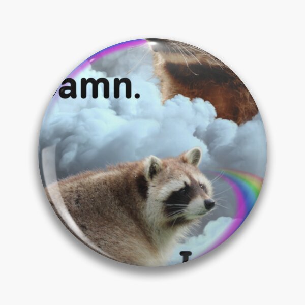 Item preview, Damn I Exist Funny Raccoon Mental Health Meme Men Women designed and sold by DavidFredia.