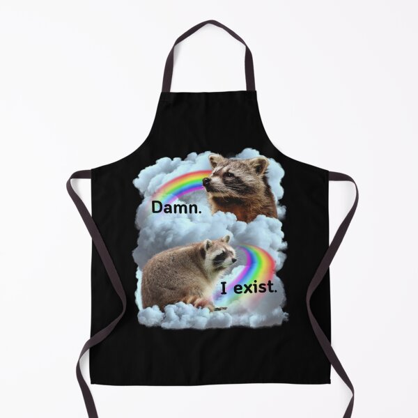 Item preview, Damn I Exist Funny Raccoon Mental Health Meme Men Women designed and sold by DavidFredia.