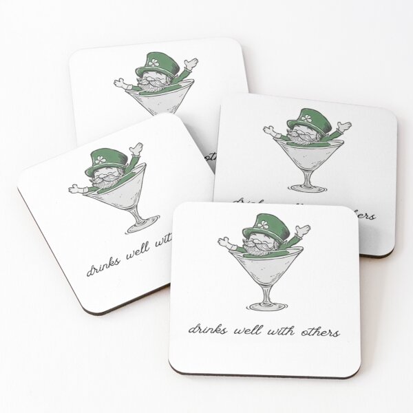 Item preview, St Patrick's Day Leprechaun Martini Cocktail Vintage Illustration Vintage  designed and sold by loveconfident.