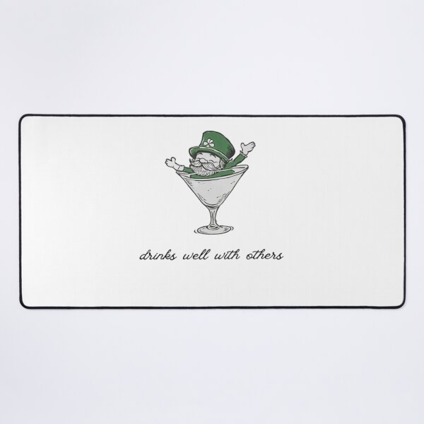 Item preview, St Patrick's Day Leprechaun Martini Cocktail Vintage Illustration Vintage designed and sold by loveconfident.