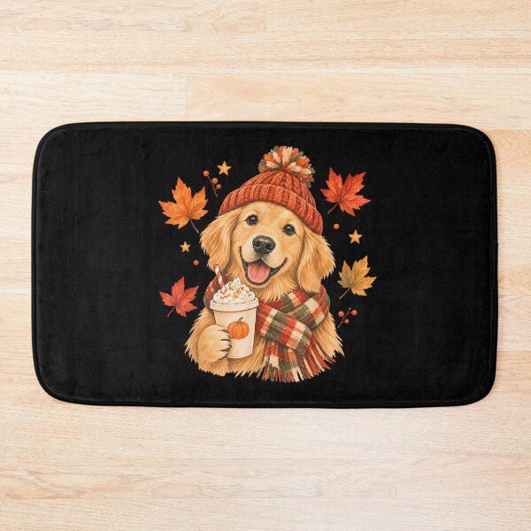 Item preview, Cute Golden Retriever with Pumpkin Dog Lovers  designed and sold by DaphoLatara.