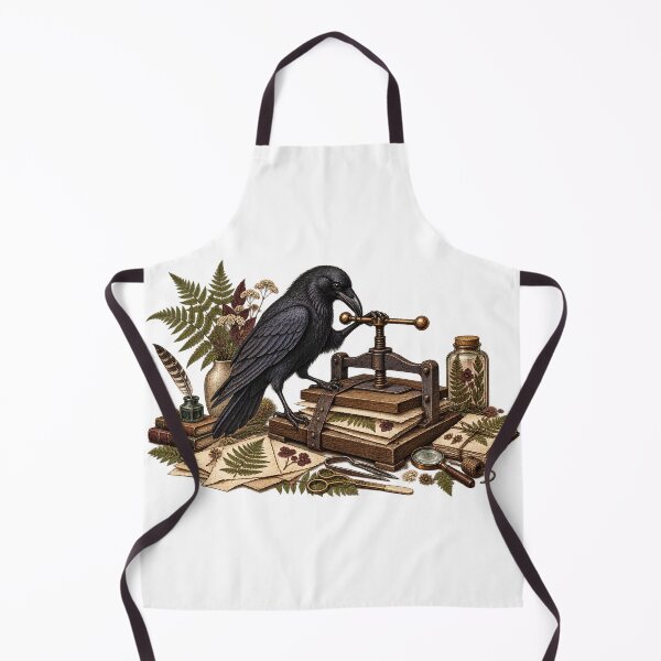 Item preview, Crow Botanical Flower Press Study designed and sold by SiripornSeaynng.