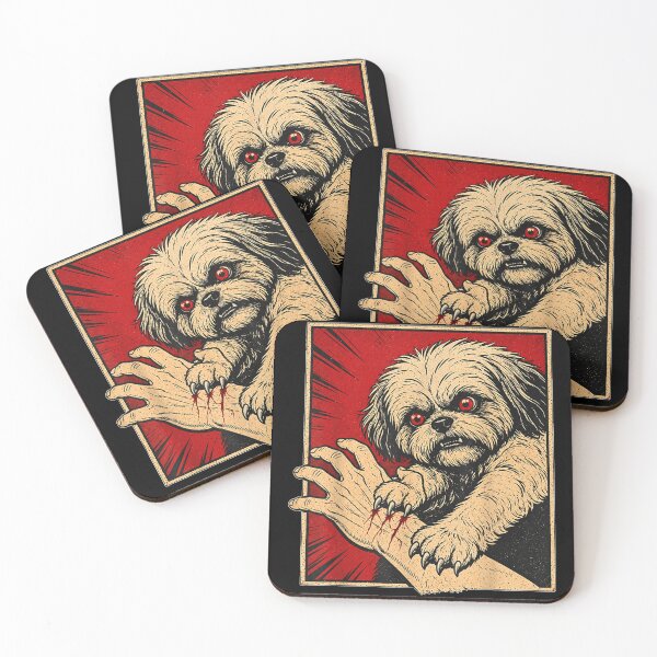 Item preview, Shih Tzu Halloween Scratch Horror Vintage Spooky Dog Lover designed and sold by Aladino Tamayo.