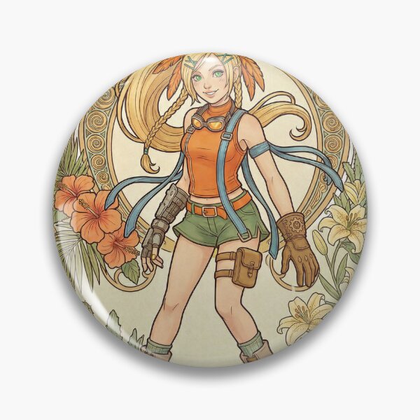 Item preview, Rikku in the style of Alphonse Mucha designed and sold by Solace Sparkles.