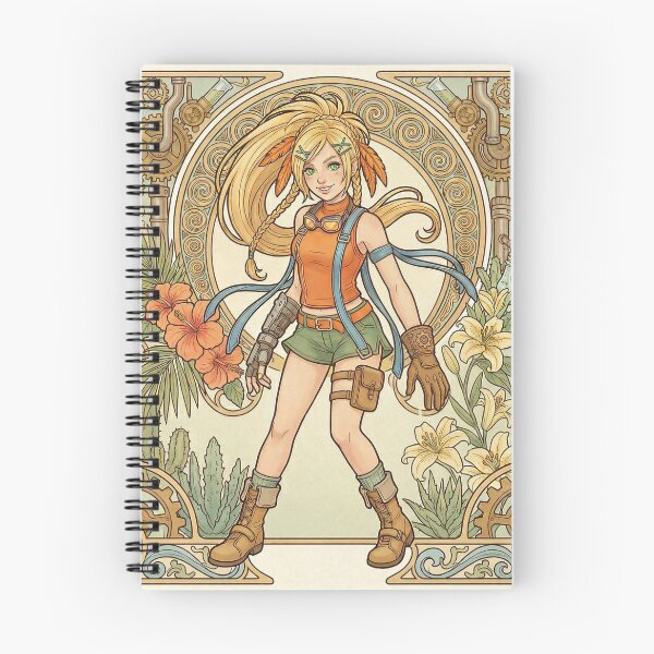 Item preview, Rikku in the style of Alphonse Mucha designed and sold by Solace Sparkles.