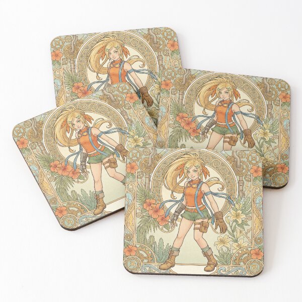 Item preview, Rikku in the style of Alphonse Mucha designed and sold by Solace Sparkles.
