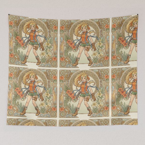 Item preview, Rikku al estilo de Alphonse Mucha designed and sold by Solace Sparkles.