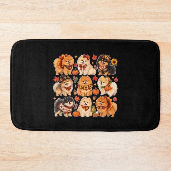Item preview, Cute Pomeranian Dog Turkey Thanksgiving Fall Autumn designed and sold by DaphoLatara.