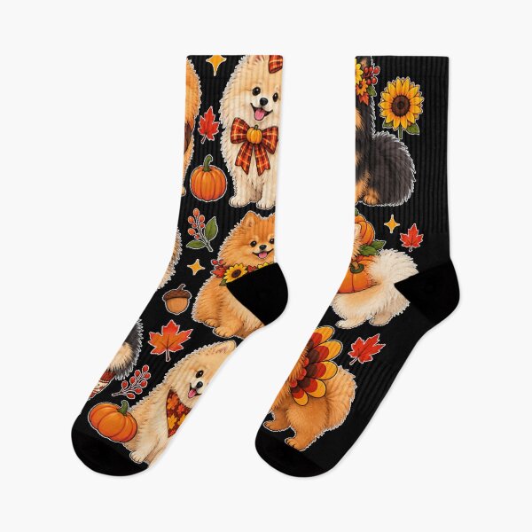 Item preview, Cute Pomeranian Dog Turkey Thanksgiving Fall Autumn designed and sold by DaphoLatara.
