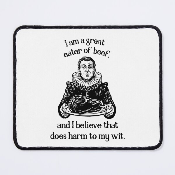 Item preview, Great Eater of Beef – Funny Twelfth Night Shakespeare Quote | Theatre Kid & Drama Teacher Gift, Holiday Feast Humor designed and sold by theatrefinery.