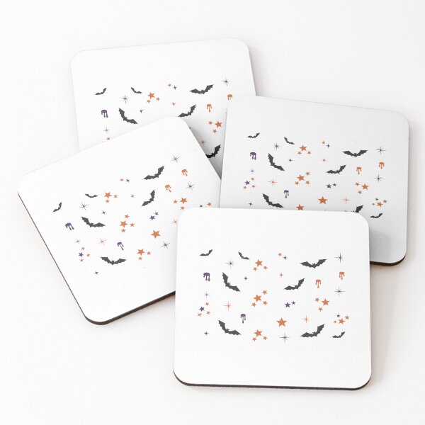 Item preview, Spooky Halloween Bats Stars and Sparkles Pattern designed and sold by FestivityFinds.
