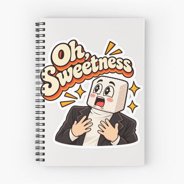 Item preview, Oh Sweetness Retro Sugar Cube Mascot Graphic designed and sold by NovaToons.