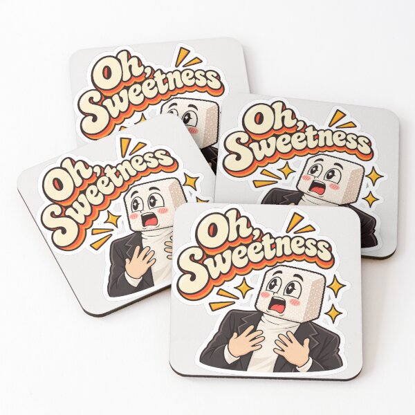 Item preview, Oh Sweetness Retro Sugar Cube Mascot Graphic designed and sold by NovaToons.