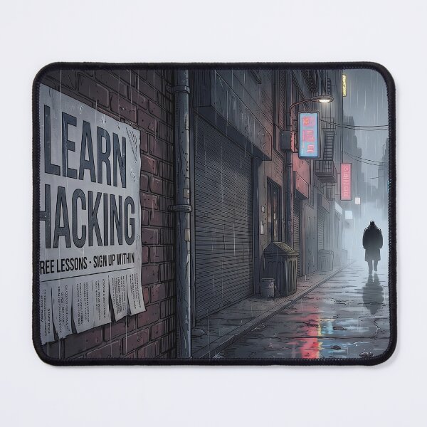 Item preview, Epilogue Agog Scene: Rain-Soaked Alley & Hacking Lessons Poster designed and sold by axp7884.