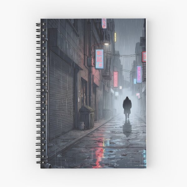 Item preview, Epilogue Agog Scene: Rain-Soaked Alley & Hacking Lessons Poster designed and sold by axp7884.