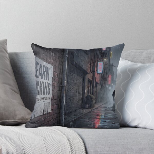 Item preview, Epilogue Agog Scene: Rain-Soaked Alley & Hacking Lessons Poster designed and sold by axp7884.