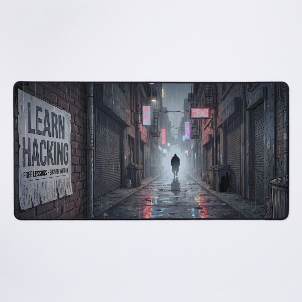 Item preview, Epilogue Agog Scene: Rain-Soaked Alley & Hacking Lessons Poster designed and sold by axp7884.