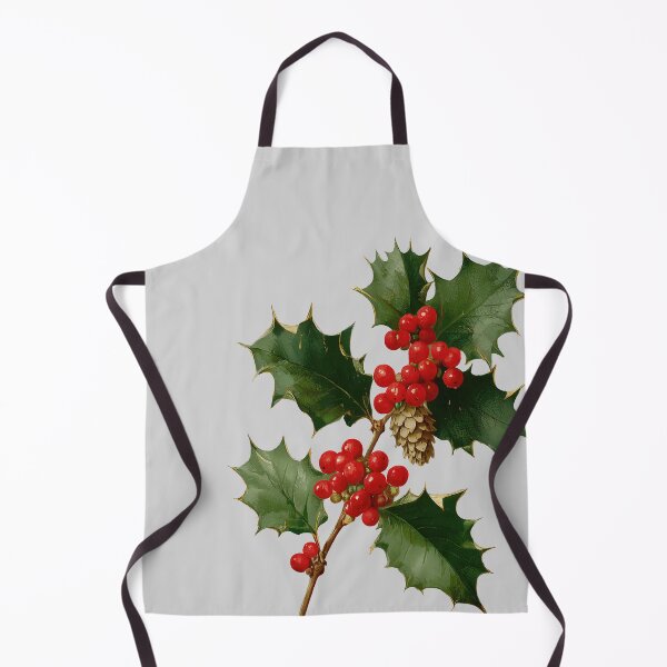 Item preview, Classic Christmas Holly Branch Botanical Illustration designed and sold by colorful-white.