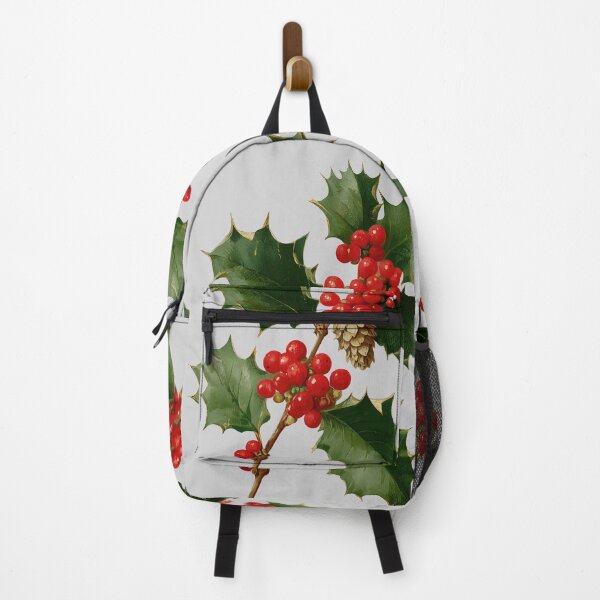 Item preview, Classic Christmas Holly Branch Botanical Illustration designed and sold by colorful-white.