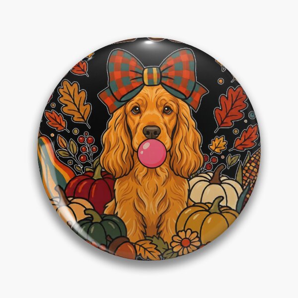 Item preview, Fall Vibes Cocker Spaniel Dog Coquette Pumpkin Autumn Season  designed and sold by DaphoLatara.