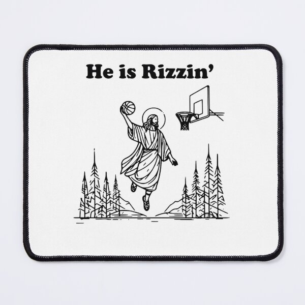 Item preview, Funny Jesus Basketball He Is Rizzin Christian Easter designed and sold by loveconfident.