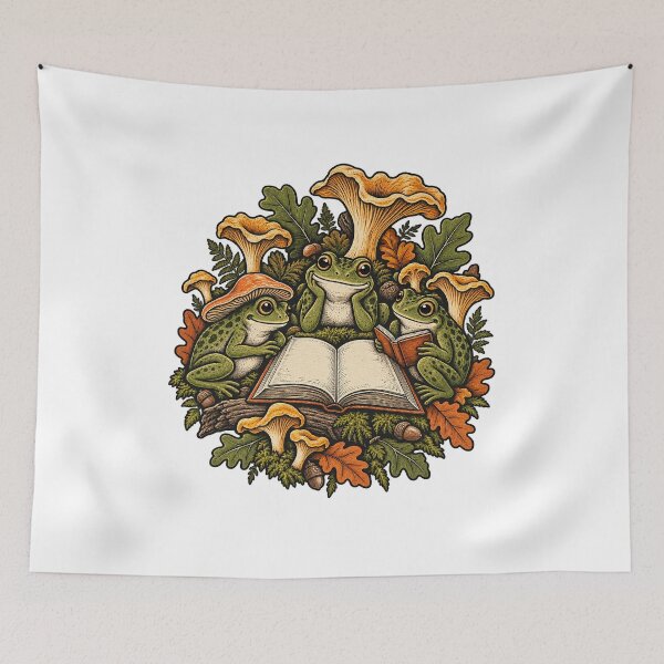 Item preview, Frog Mushroom Forest Book Club designed and sold by SiripornSeaynng.
