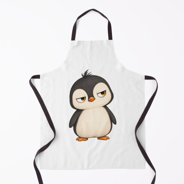 Artikelvorschau, Taro the Sleepy Penguin | Cute Funny Penguin Character Minimalist Bird Art entworfen und verkauft von MrDev.