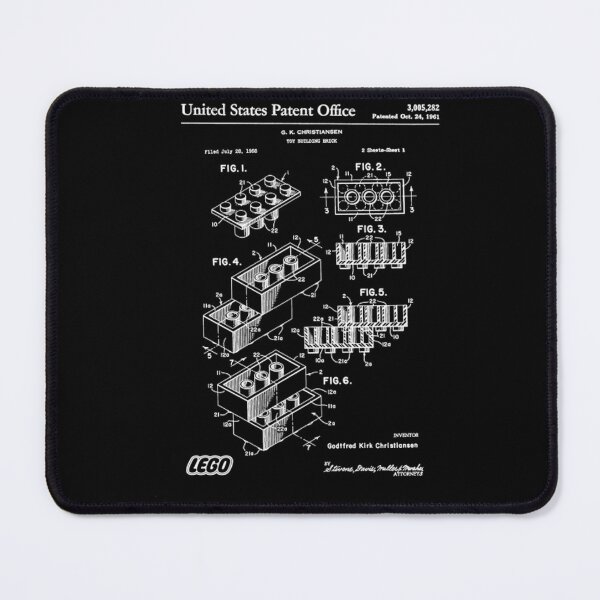 Item preview, Lego Brick Patent White designed and sold by amerjvschuh.