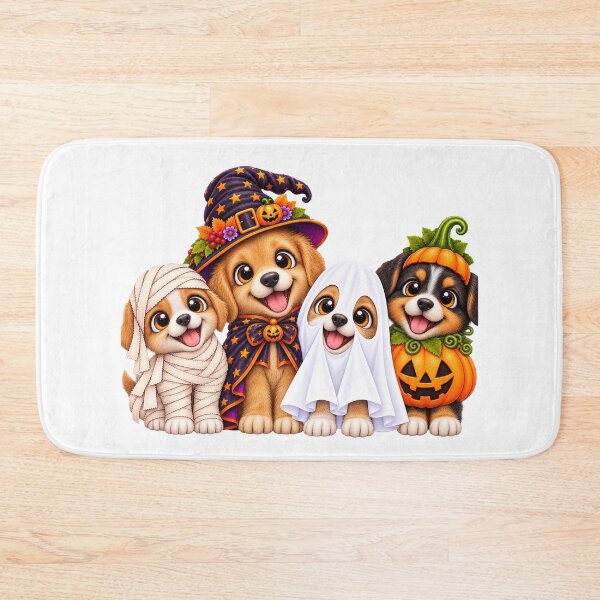 Item preview, Dog Pumpkin Halloween Ghost dogs designed and sold by QuiteOrbit.