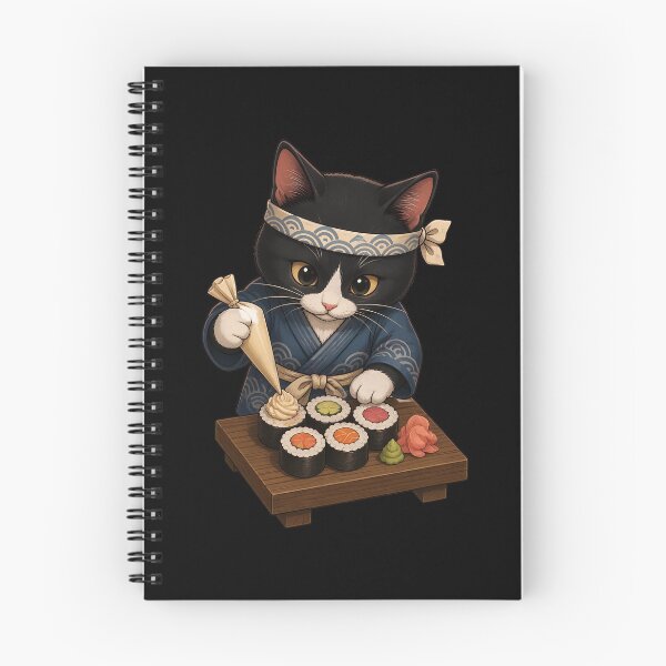 Item preview, Sushi Chef Cat Cute Cat designed and sold by Aniverlia.
