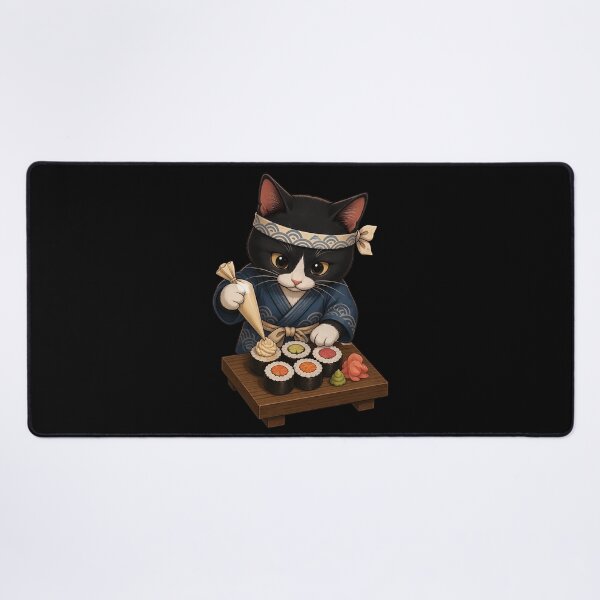 Item preview, Sushi Chef Cat Cute Cat designed and sold by Aniverlia.