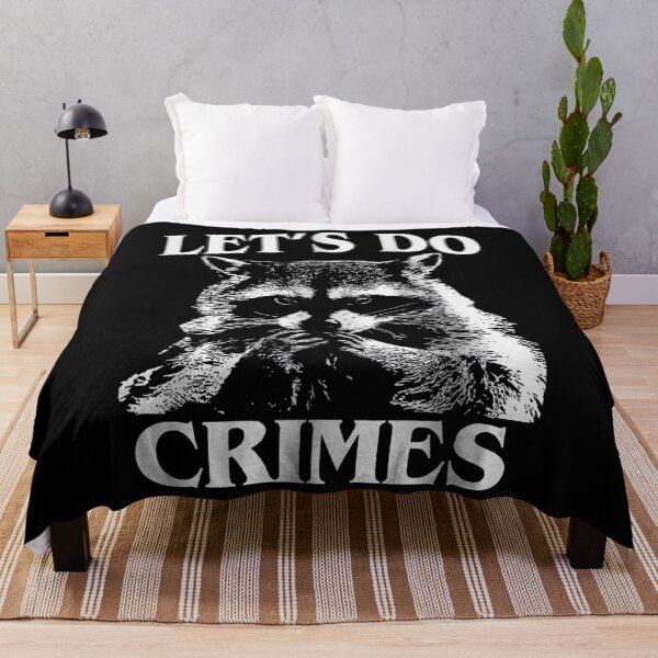 Item preview, Funny Racoon Let's Do Crimes Cute Trash Animals Meme Men Women designed and sold by DavidFredia.